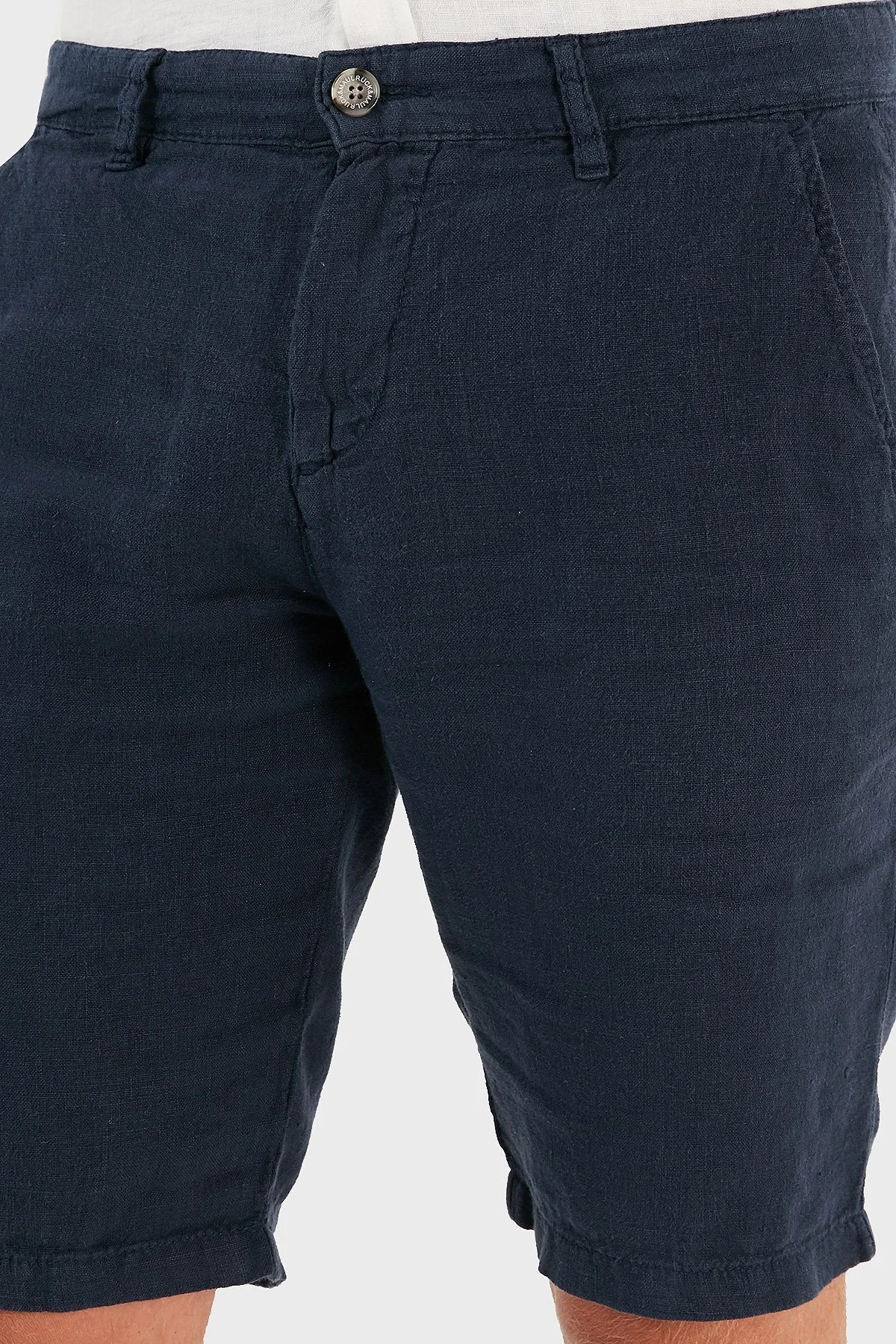 Ruck & Maul Cepli % 100 Keten Erkek Short RMM475000003 23850 LACİVERT - 5