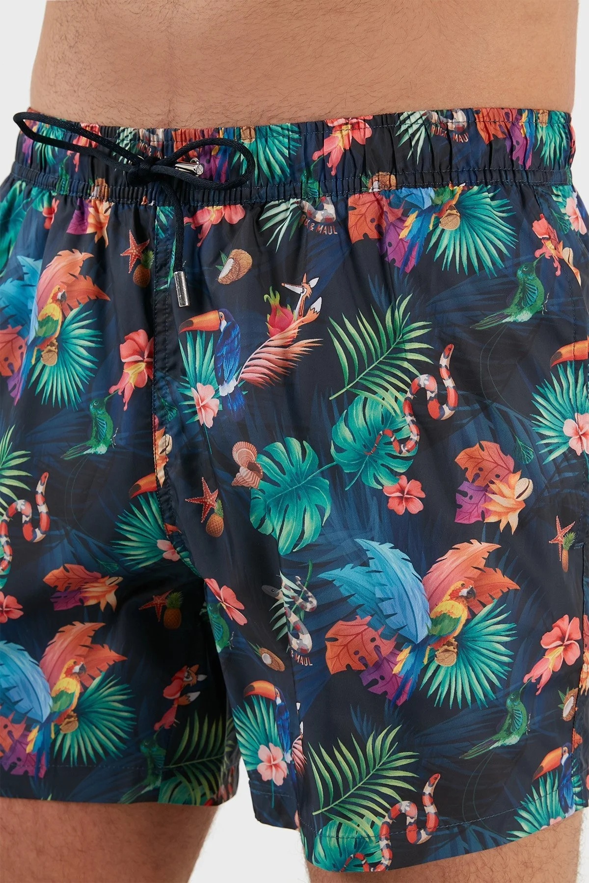 Ruck & Maul Desenli Cepli Erkek Mayo Short RMM46F000002 LACİVERT - 5