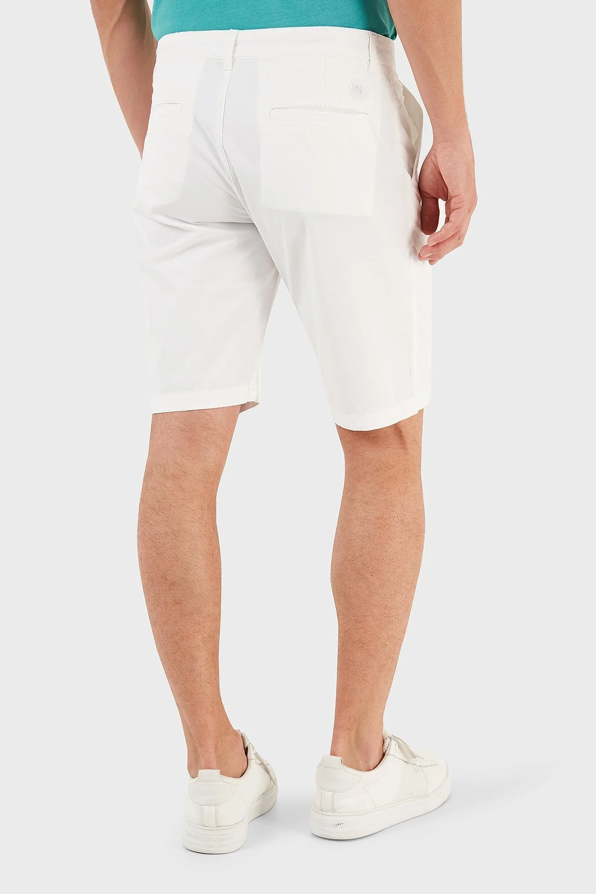 Ruck & Maul Pamuklu Cepli Erkek Short RMM475000004 23693 BEYAZ - 2