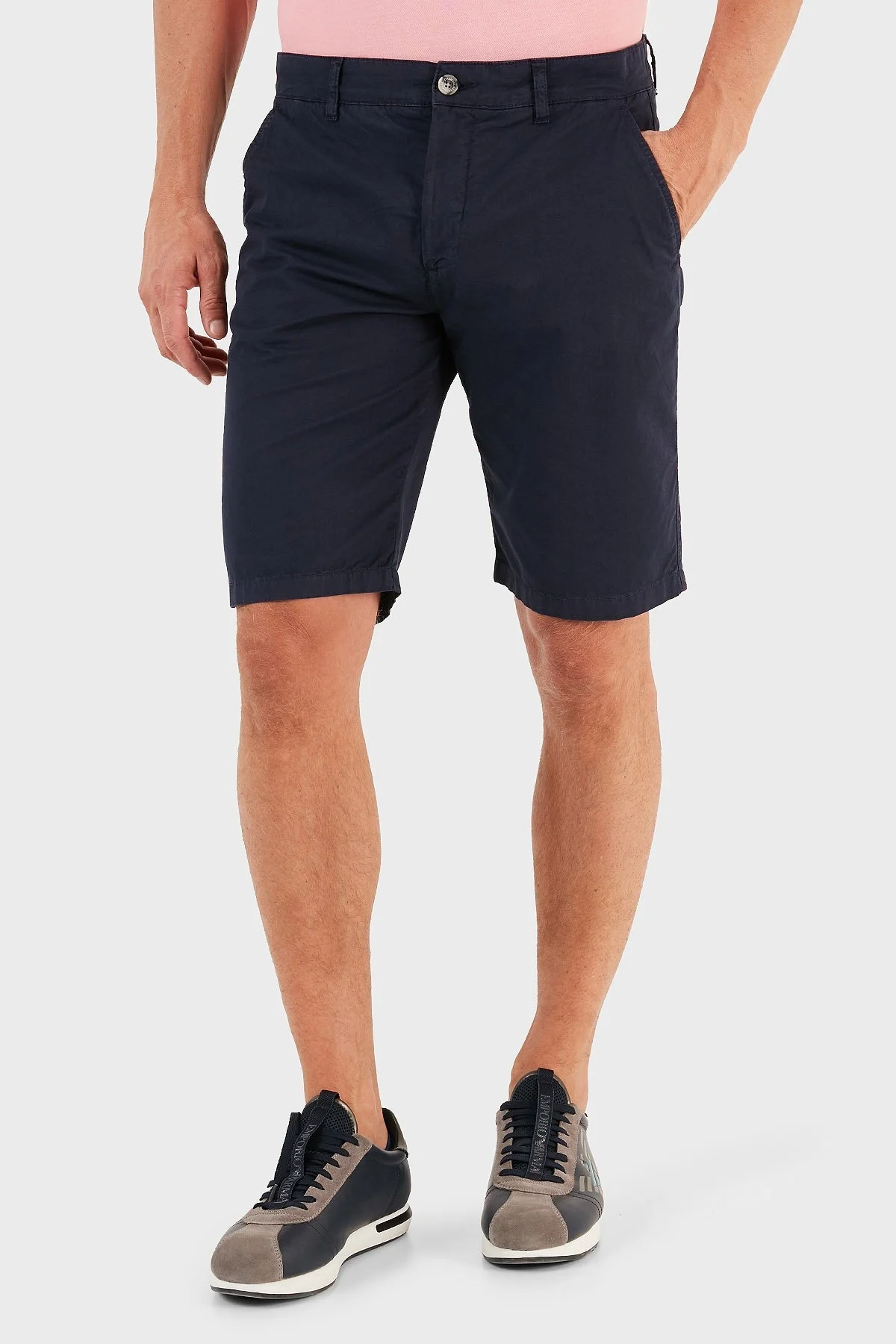 Ruck & Maul Pamuklu Cepli Erkek Short RMM475000004 23693 LACİVERT - 1