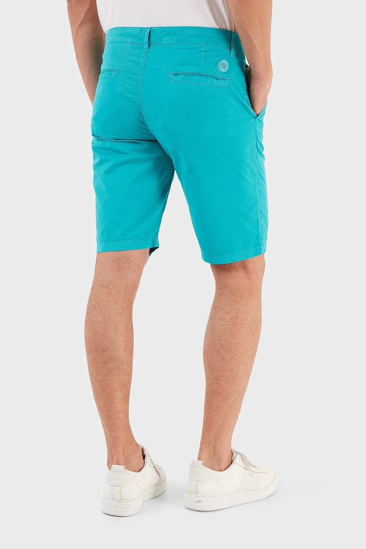 Ruck & Maul Pamuklu Cepli Erkek Short RMM475000004 23693 TURKUAZ - 3