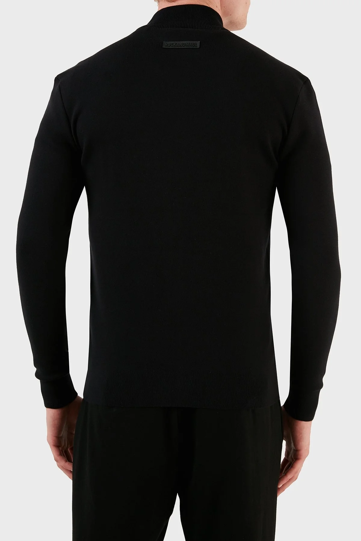 Ruck & Maul Pamuklu Dik Yaka Örme Erkek Mont RMM795000006 21821 SİYAH - 2