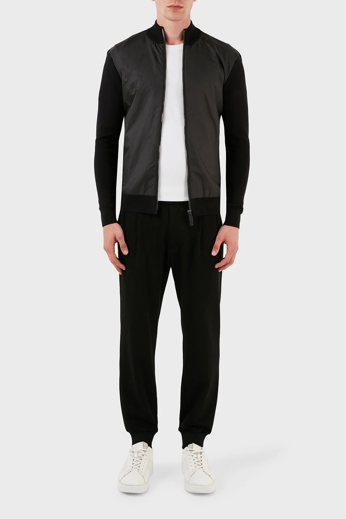 Ruck & Maul Pamuklu Dik Yaka Örme Erkek Mont RMM795000006 21821 SİYAH - 6