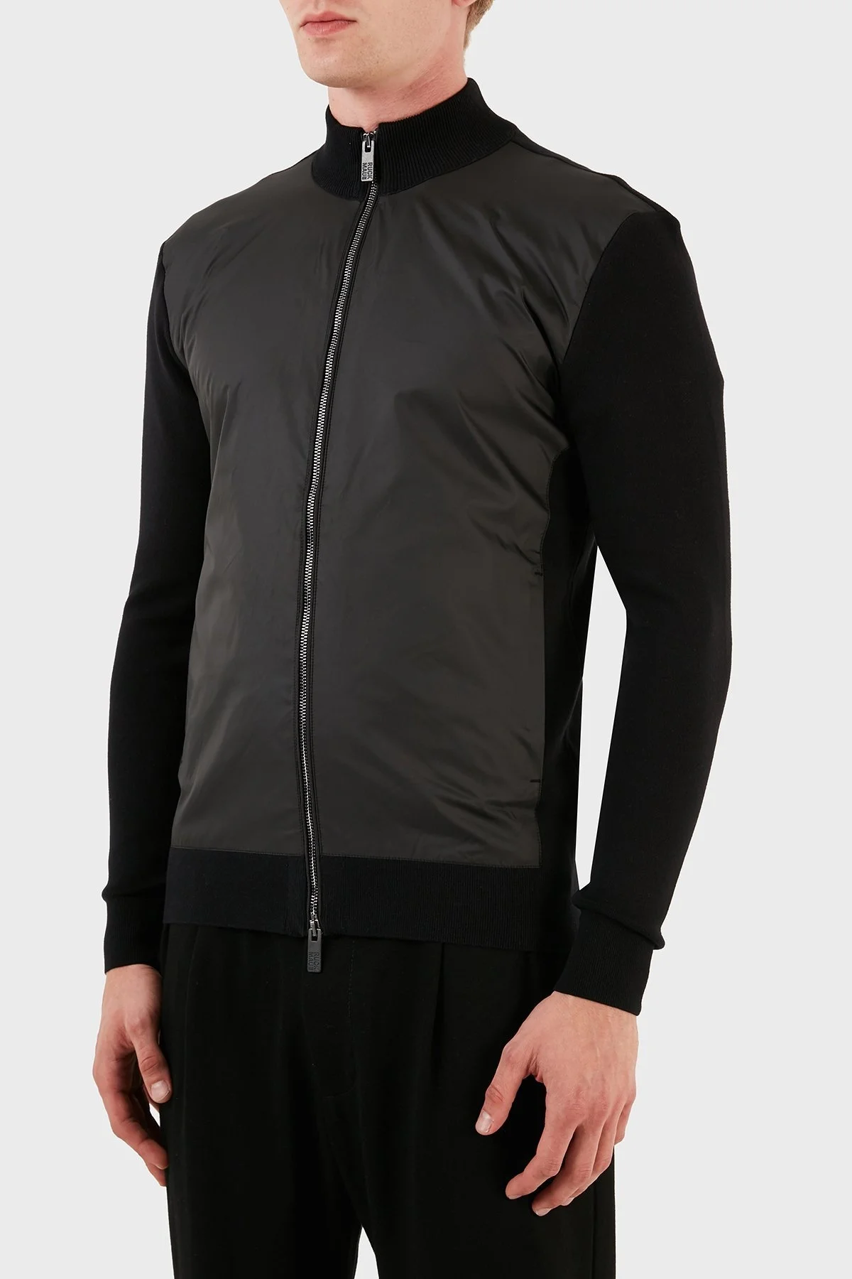 Ruck & Maul Pamuklu Dik Yaka Örme Erkek Mont RMM795000006 21821 SİYAH - 7