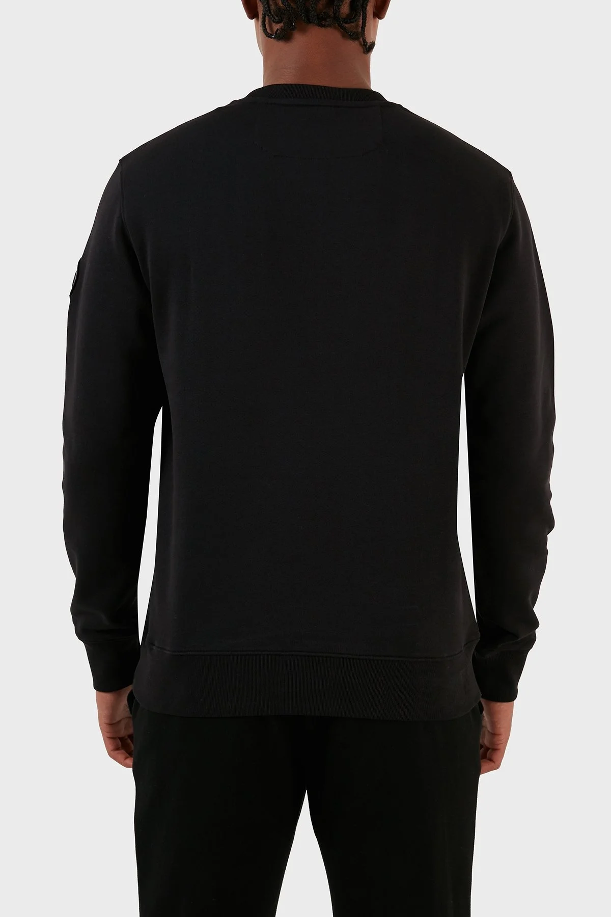 Ruck & Maul Pamuklu Regular Fit Bisiklet Yaka Erkek Sweat RMM088000005 24122 SİYAH - 2