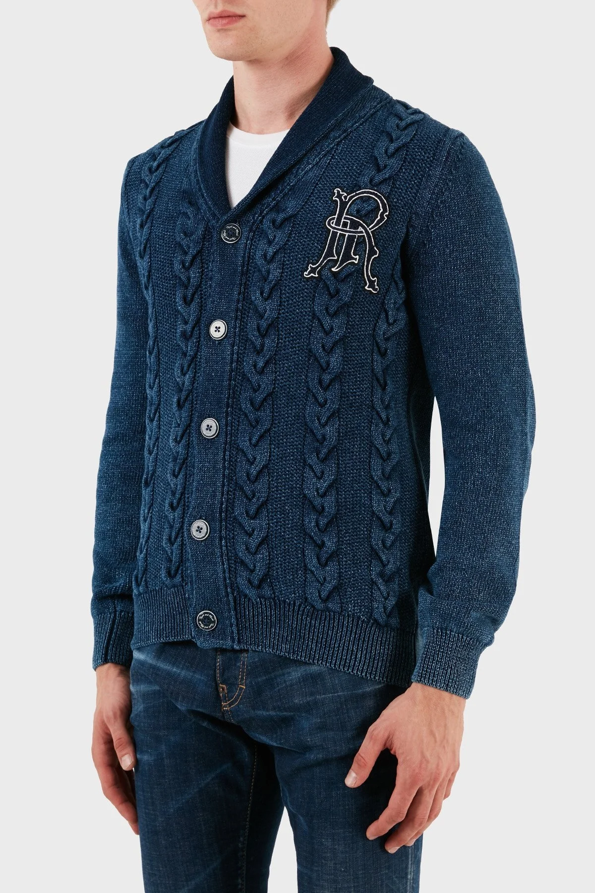 Ruck & Maul Pamuklu Regular Fit Düğmeli Örme Erkek Hırka RMM925000005 24644 LACİVERT - 3