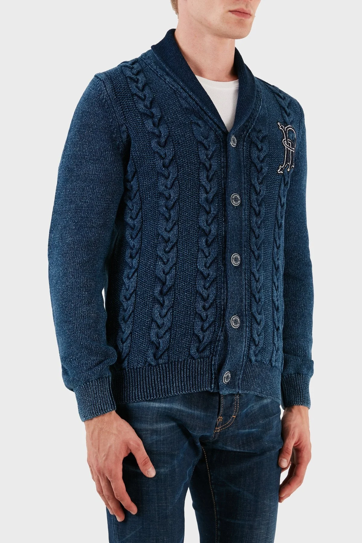 Ruck & Maul Pamuklu Regular Fit Düğmeli Örme Erkek Hırka RMM925000005 24644 LACİVERT - 6