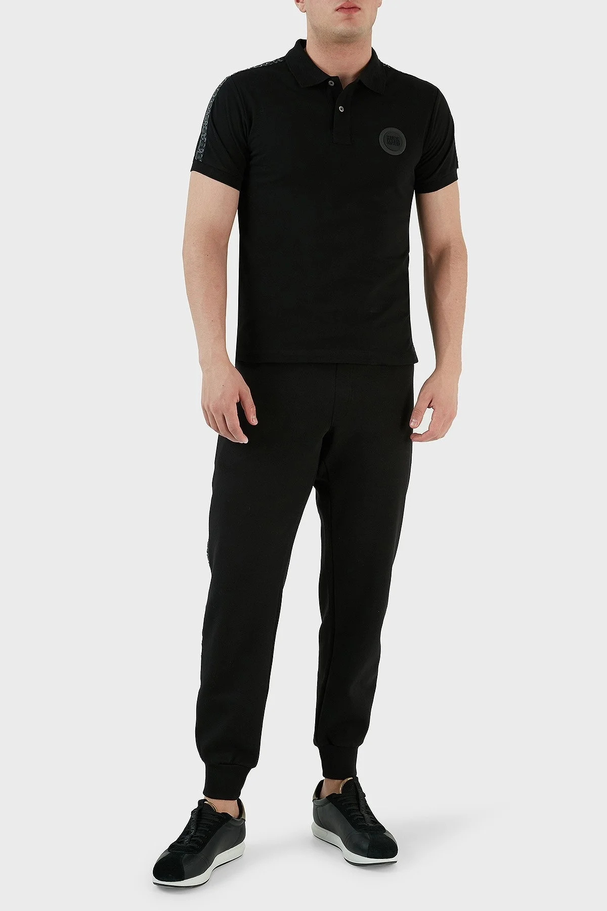 Ruck & Maul Pamuklu Regular Fit Erkek Polo T Shirt RMM011000001 SİYAH - 4