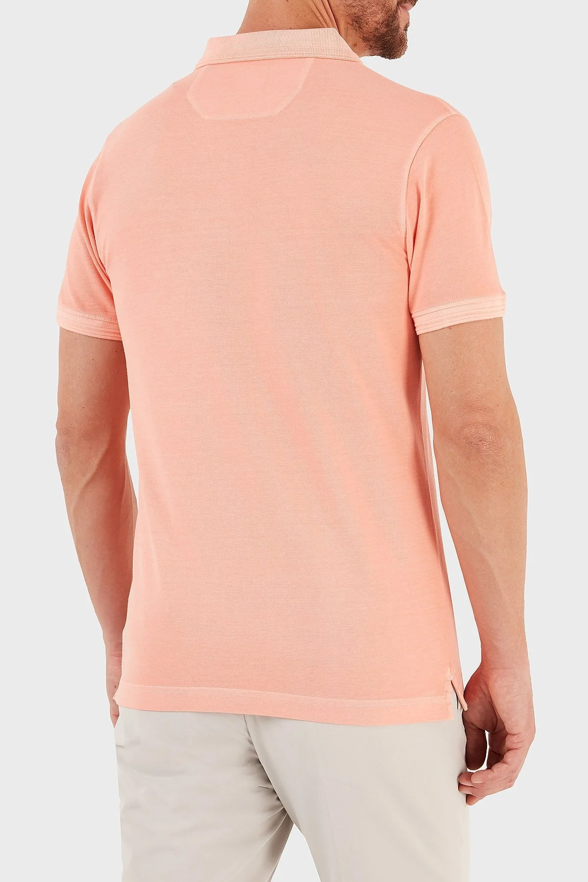 Ruck & Maul Pamuklu Regular Fit Erkek Polo T Shirt RMM015000001 23312 CORAL - 2