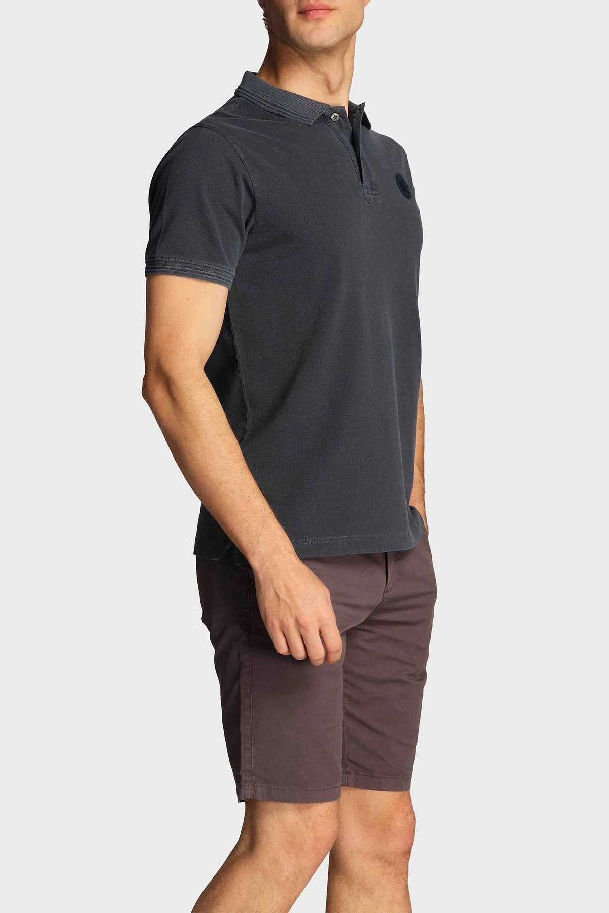 Ruck & Maul Pamuklu Regular Fit Erkek Polo T Shirt RMM015000001 23312 LACİVERT - 2