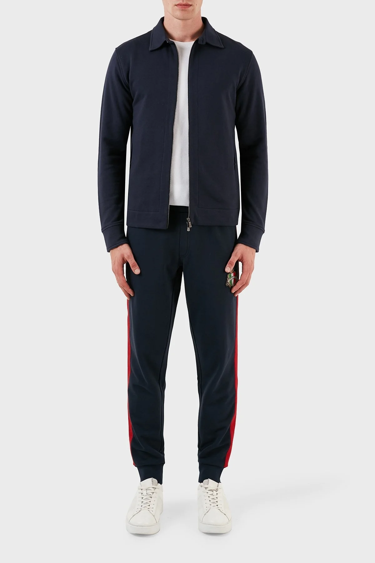 Ruck & Maul Pamuklu Regular Fit Fermuarlı Spor Erkek Ceket RMM540007012 22037 LACİVERT - 4