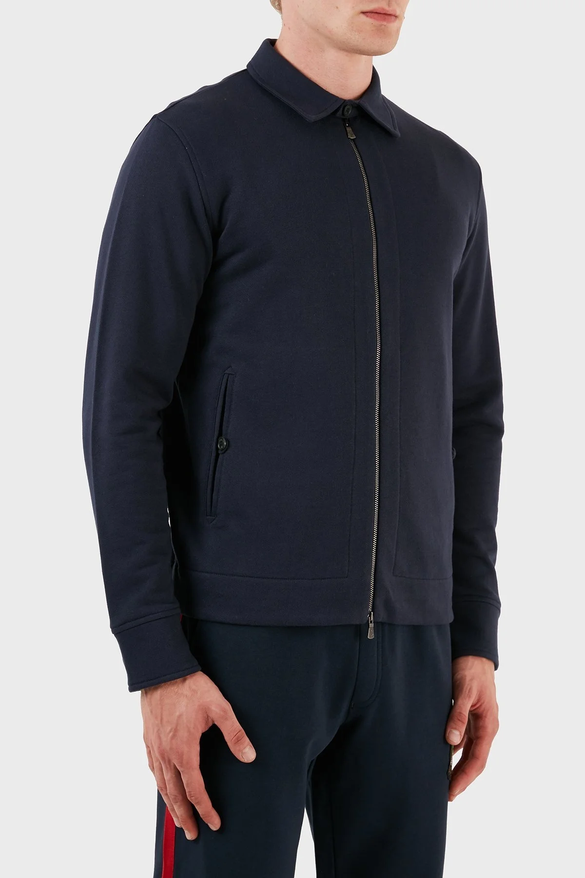 Ruck & Maul Pamuklu Regular Fit Fermuarlı Spor Erkek Ceket RMM540007012 22037 LACİVERT - 6