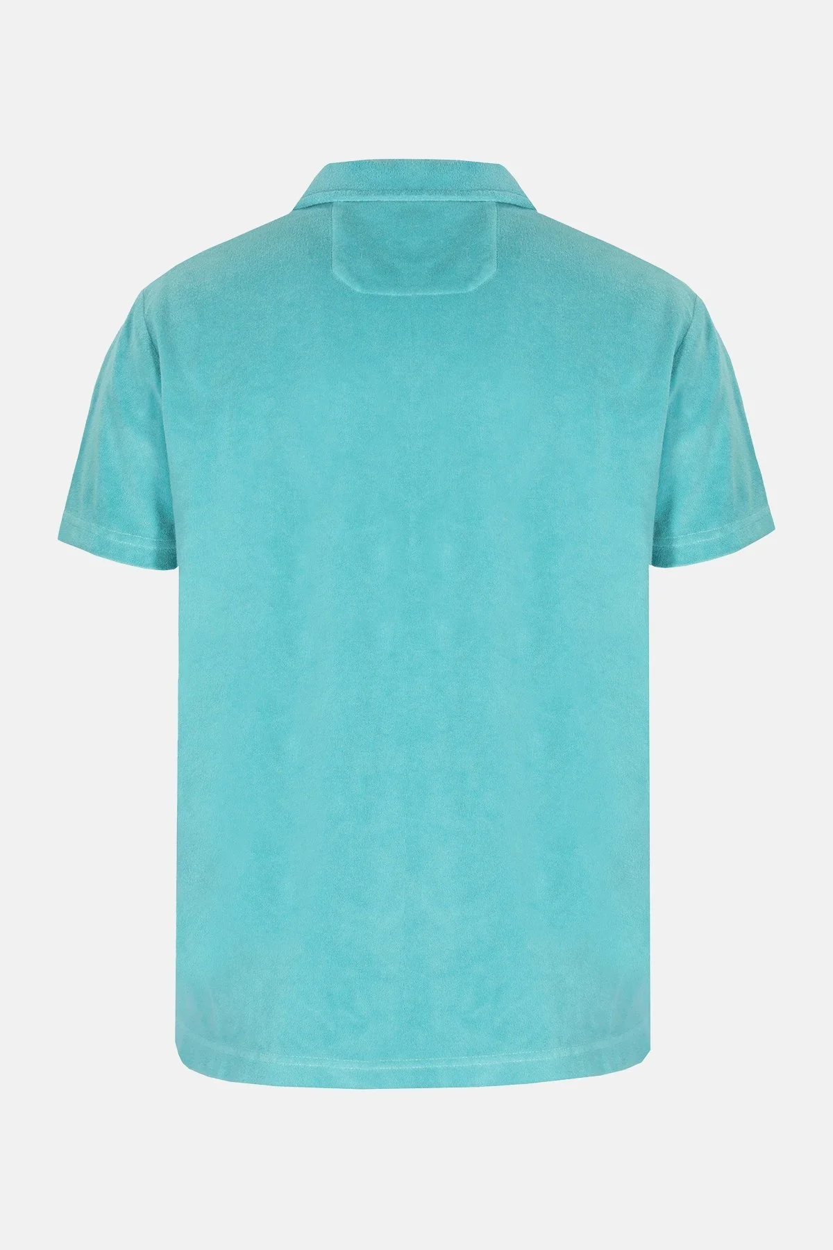 Ruck & Maul Pamuklu Regular Fit Havlu Dokulu Erkek Polo Yaka T Shirt RMM015000003 23354 PETROL - 2