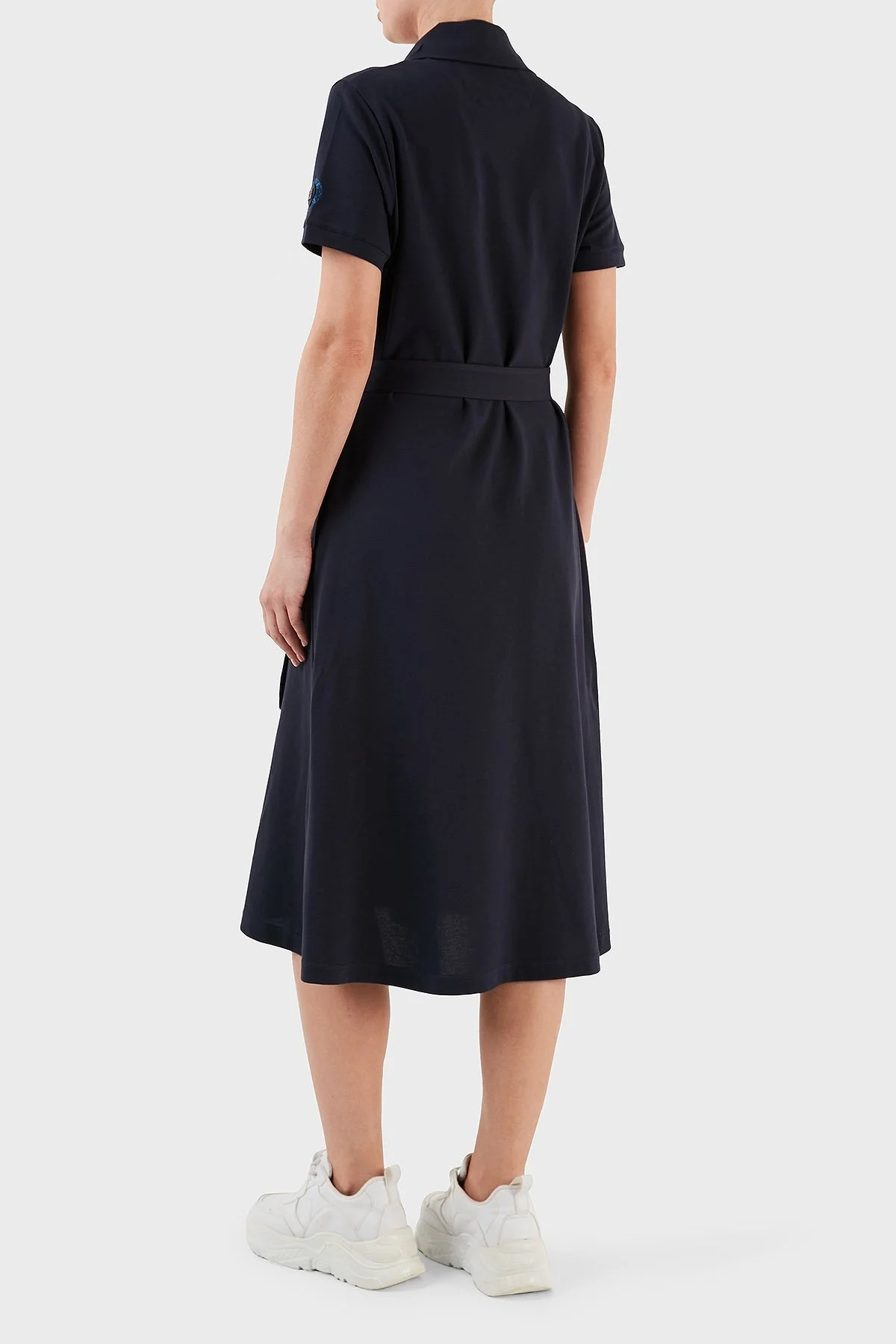 Ruck & Maul Pamuklu Regular Fit Midi Bayan Gömlek Elbise RMW195000004 23352 LACİVERT - 5