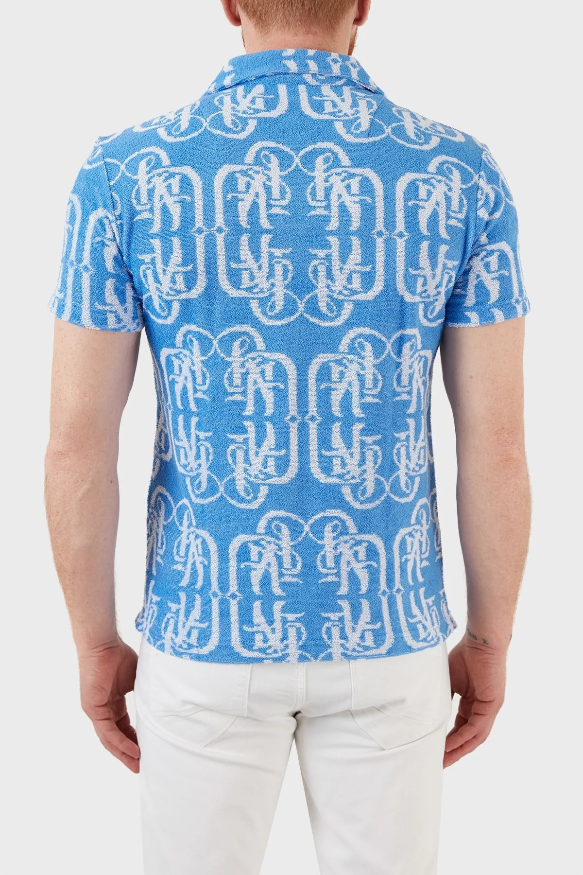 Ruck & Maul Regular Fit % 100 Pamuk T Shirt RMM010007038 21436 Erkek Polo RMM010007038 MAVİ - 2