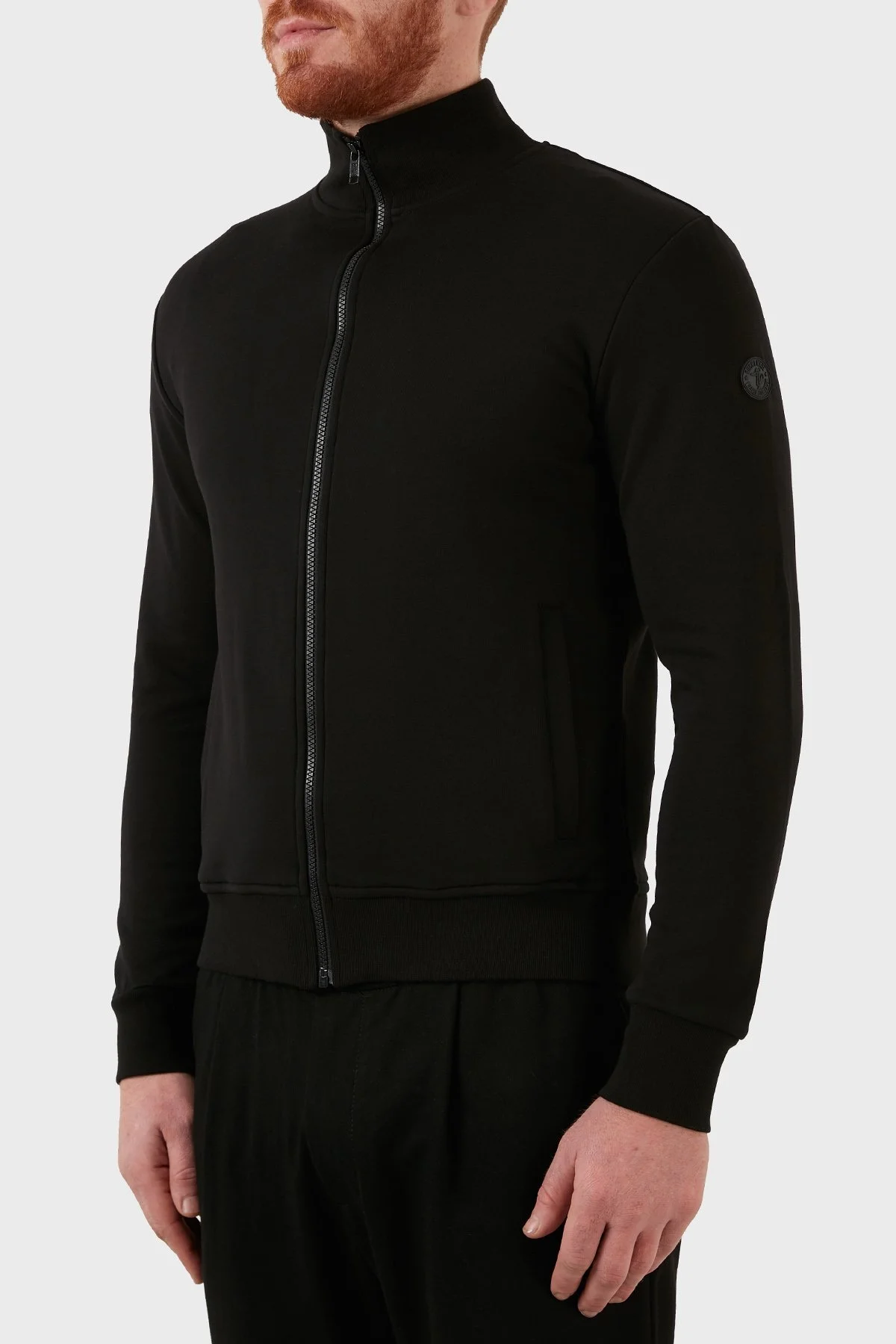 Ruck & Maul Regular Fit Dik Yaka Cepli % 100 Pamuk Erkek Sweat RMM54000708 SİYAH - 3