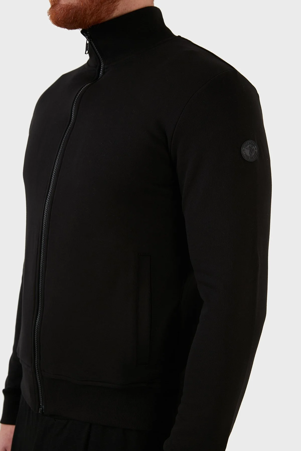 Ruck & Maul Regular Fit Dik Yaka Cepli % 100 Pamuk Erkek Sweat RMM54000708 SİYAH - 6