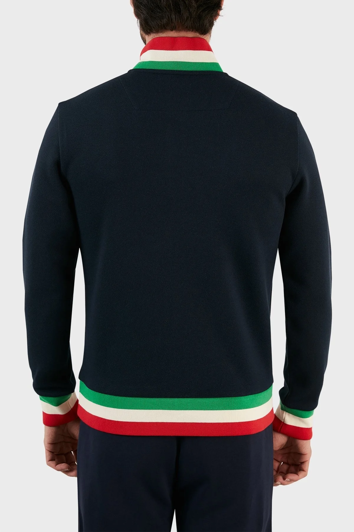 Ruck & Maul Regular Fit Düğmeli Dik Yaka Erkek Sweat RMM08000701021778 LACİVERT - 6