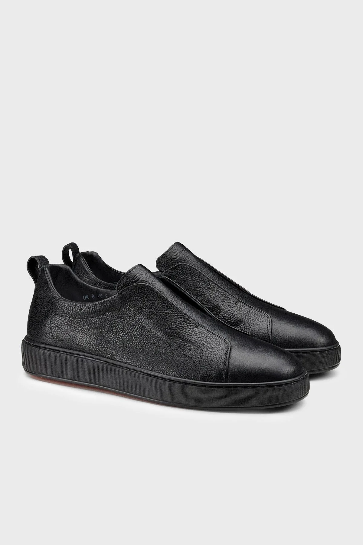 Santoni Deri Sneaker Erkek Ayakkabı MBCD22211NEATCKAN01 Siyah - 4