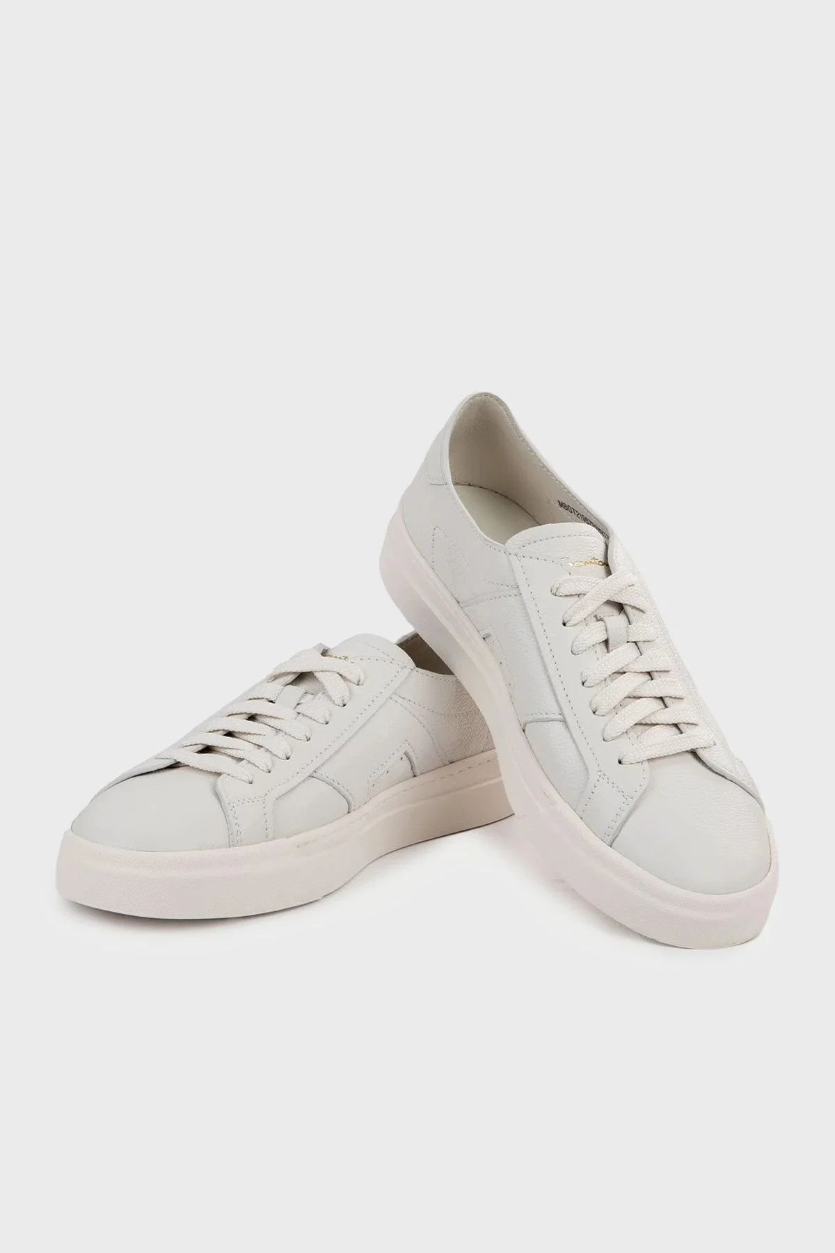 Santoni Deri Sneaker Erkek Ayakkabı MBGT21967PNNTSIWI48 BEYAZ - 5