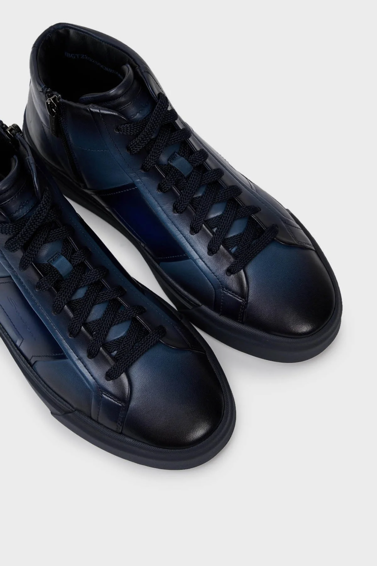 Santoni Fermuarlı Deri Erkek Bot MBGT22025OCNRGONU60 LACİVERT - 8