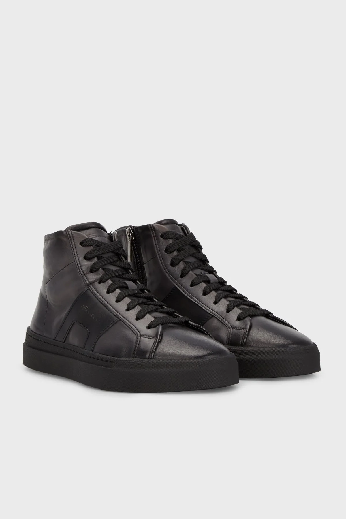 Santoni Fermuarlı Hakiki Deri Erkek Bot MBGT21932NEORGONG62 SİYAH - 3