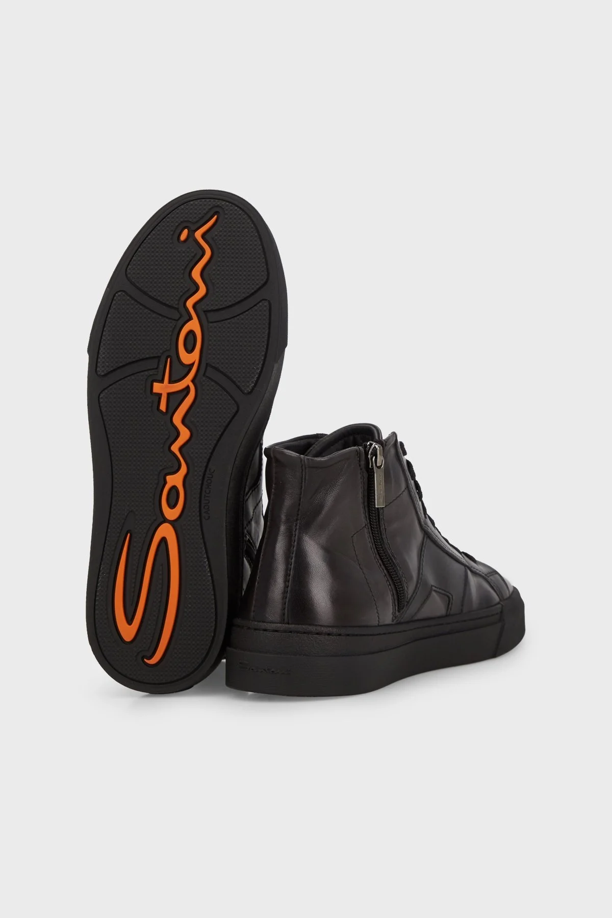 Santoni Fermuarlı Hakiki Deri Erkek Bot MBGT21932NEORGONG62 SİYAH - 4