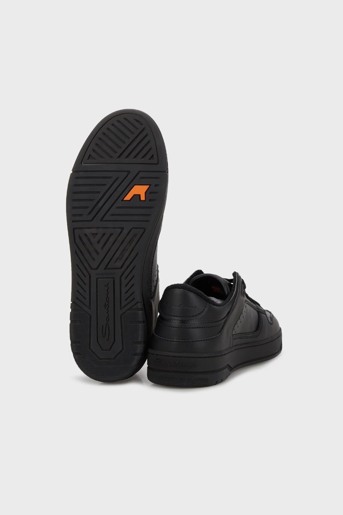 Santoni Hakiki Deri Kışlık Sneaker Erkek Ayakkabı MBSA21925NGRHTCKN01 SİYAH - 4