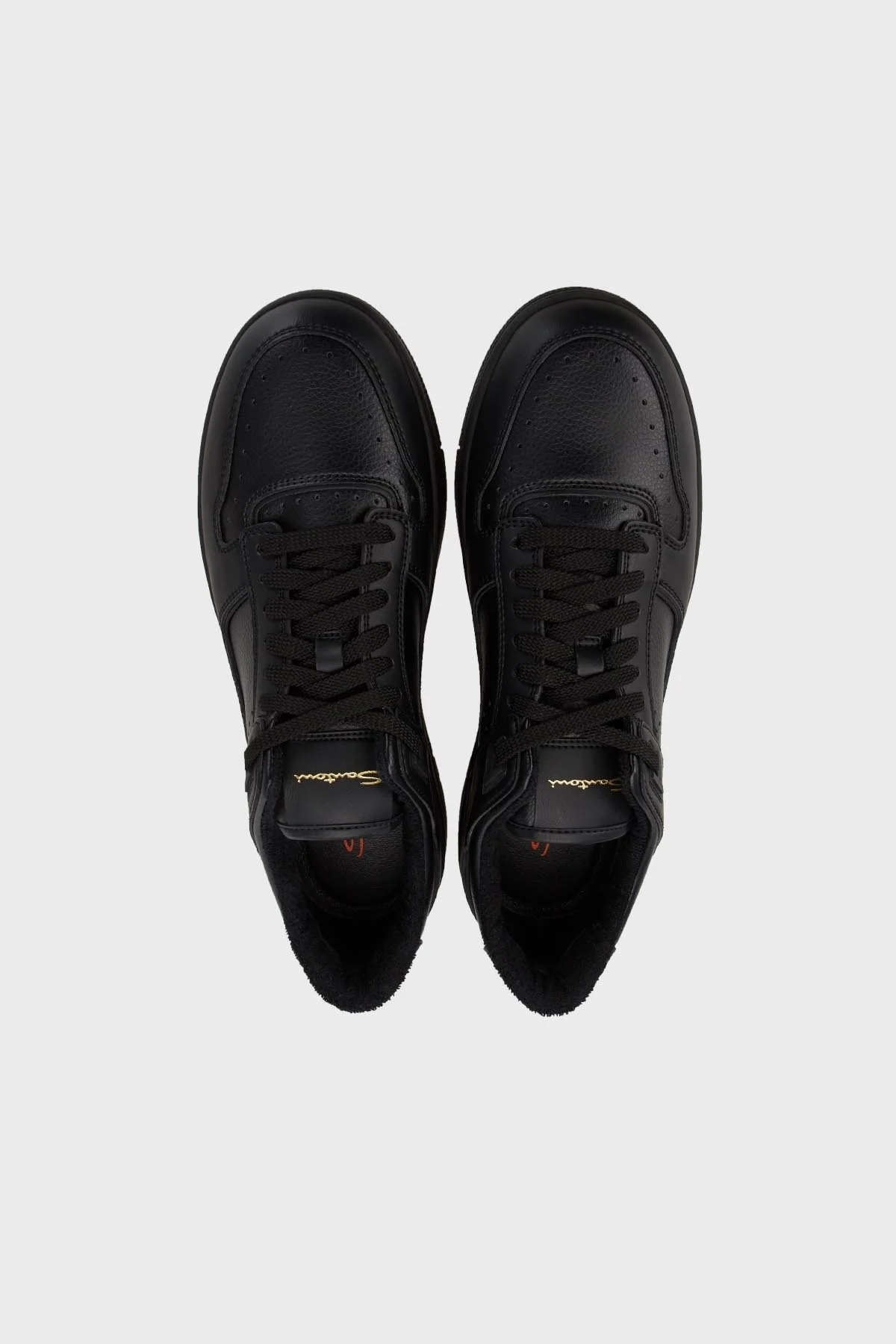 Santoni Hakiki Deri Kışlık Sneaker Erkek Ayakkabı MBSA21925NGRHTCKN01 SİYAH - 5