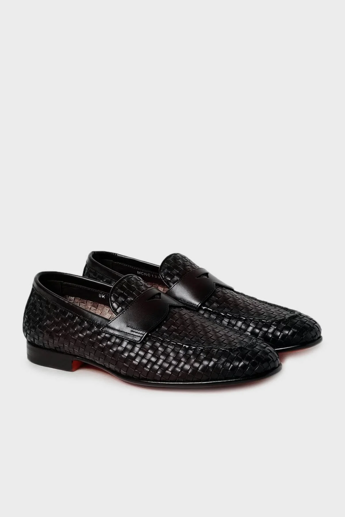Santoni Hakiki Deri Loafer Erkek Ayakkabı MCNC13903LA3SWNCN01 SİYAH - 5