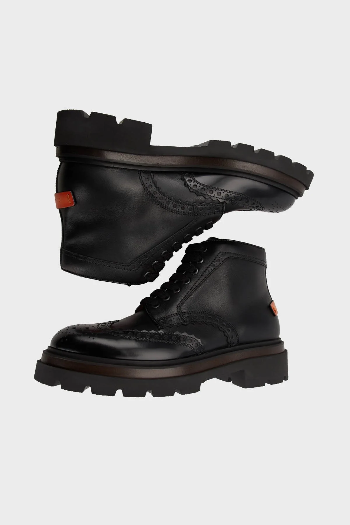 Santoni Hakiki Deri Oxford Erkek Bot MGMI17684JK4BPHGN01 SİYAH - 10