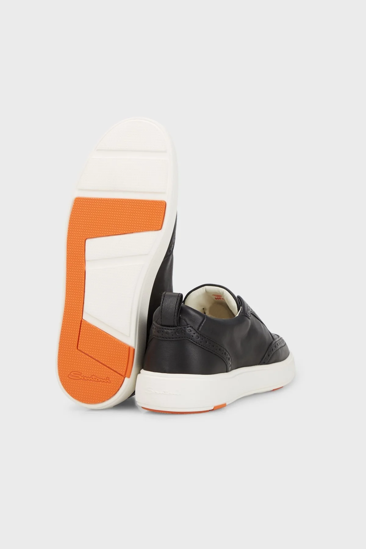 Santoni Hakiki Deri Slip-on Sneaker Erkek Ayakkabı MBCD21915BARGATFN20 SİYAH - 4