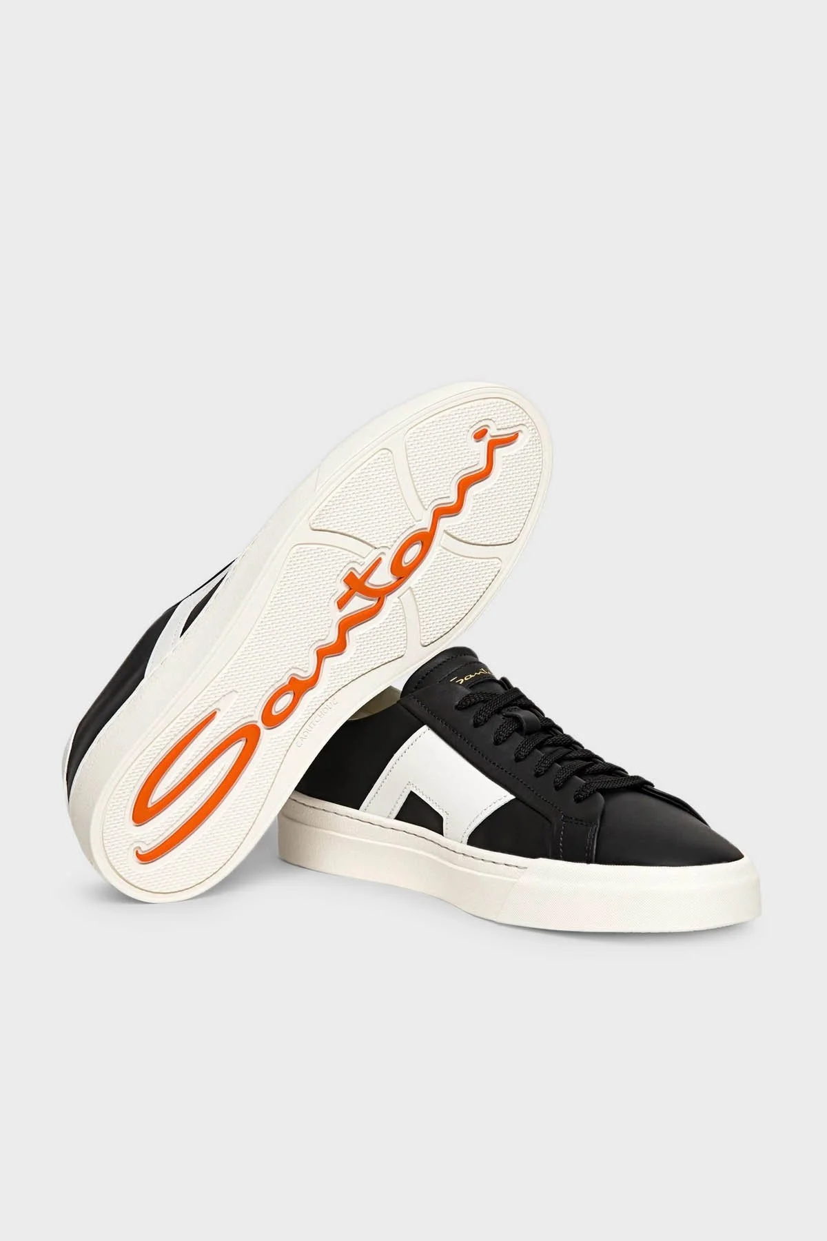 Santoni Hakiki Deri Sneaker Erkek Ayakkabı MBGT21779PNNGBWEN10 SİYAH - 2