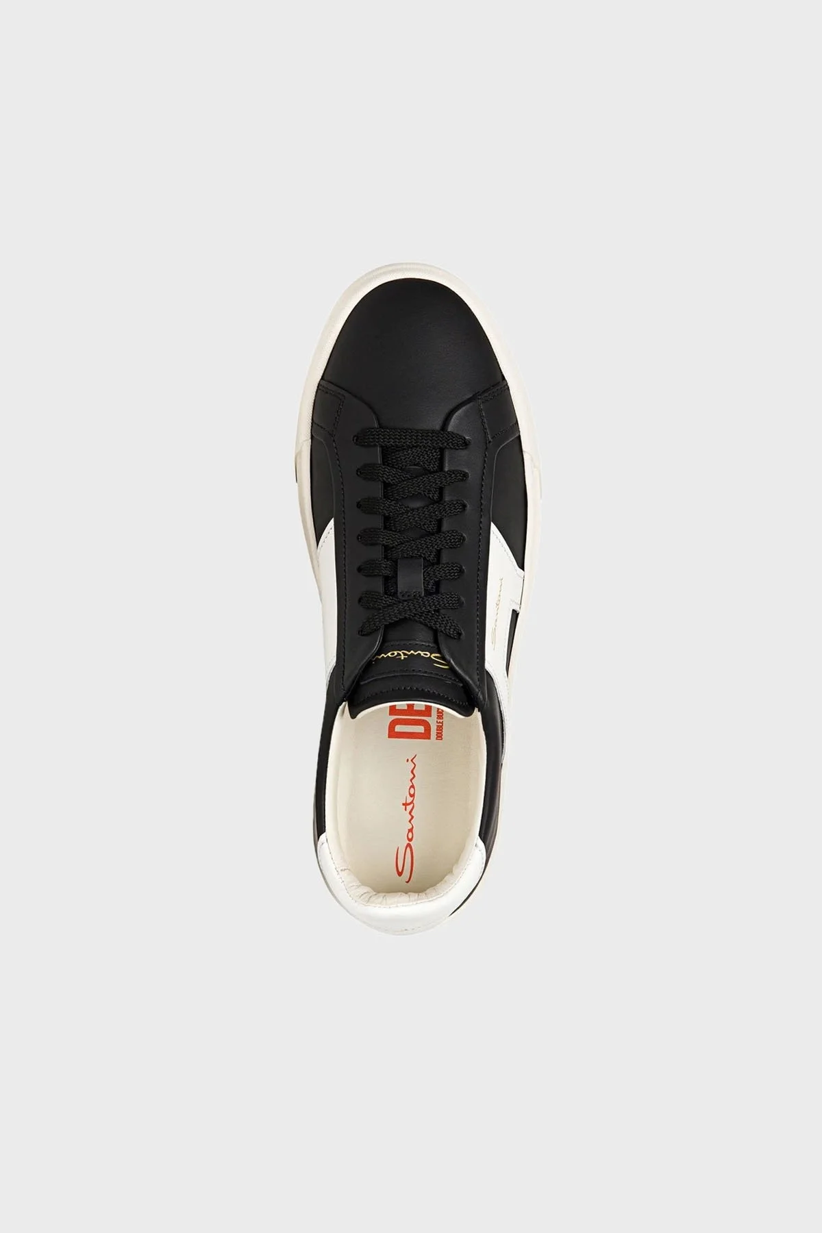 Santoni Hakiki Deri Sneaker Erkek Ayakkabı MBGT21779PNNGBWEN10 SİYAH - 5