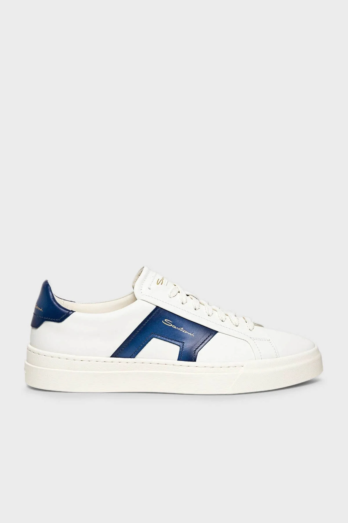 Santoni Hakiki Deri Sneaker Erkek Ayakkabı MBGT21779PNNGXAVI48 BEYAZ - 5