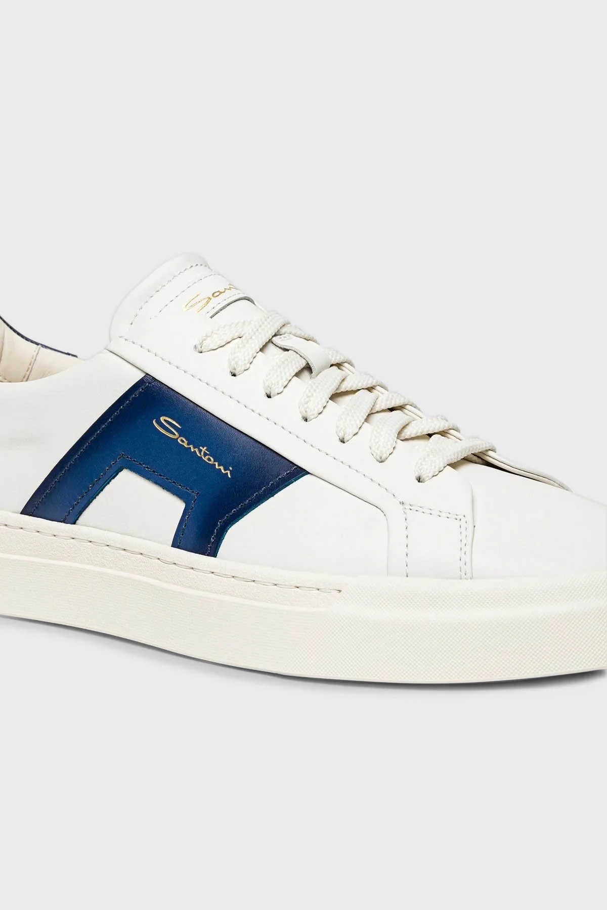 Santoni Hakiki Deri Sneaker Erkek Ayakkabı MBGT21779PNNGXAVI48 BEYAZ - 8