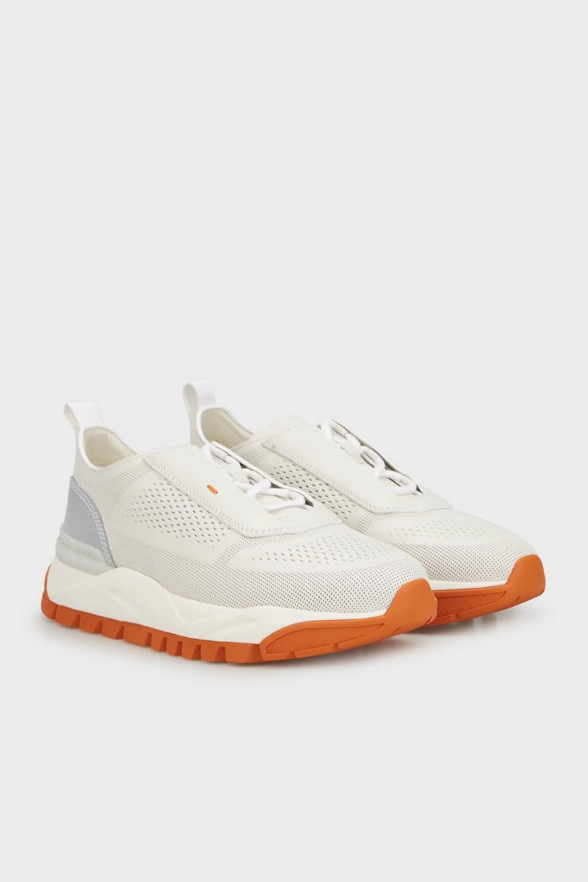 Santoni Hakiki Deri Sneaker Erkek Ayakkabı MBIH21976BAGCNIGI20 BEYAZ - 3