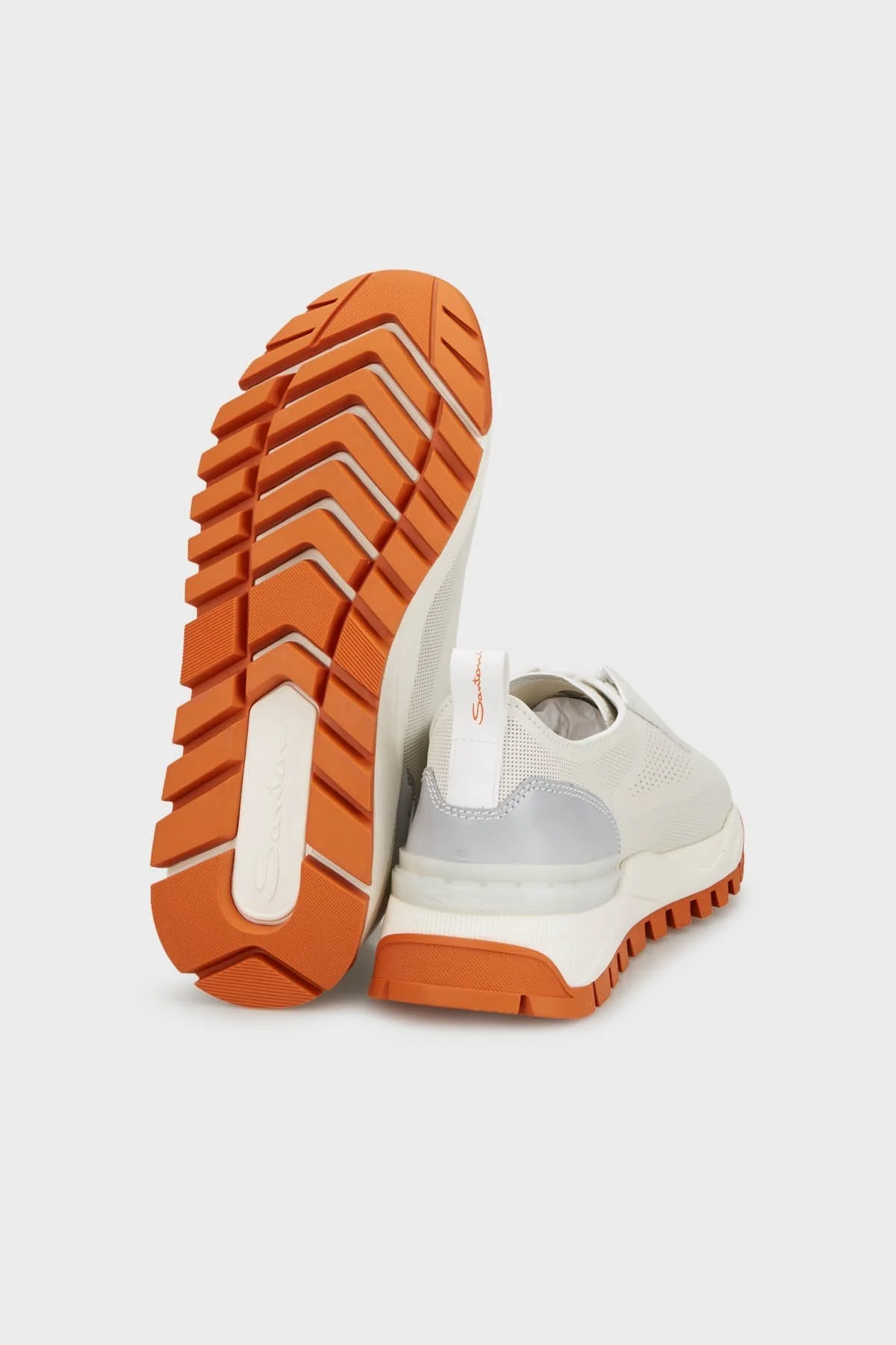 Santoni Hakiki Deri Sneaker Erkek Ayakkabı MBIH21976BAGCNIGI20 BEYAZ - 4