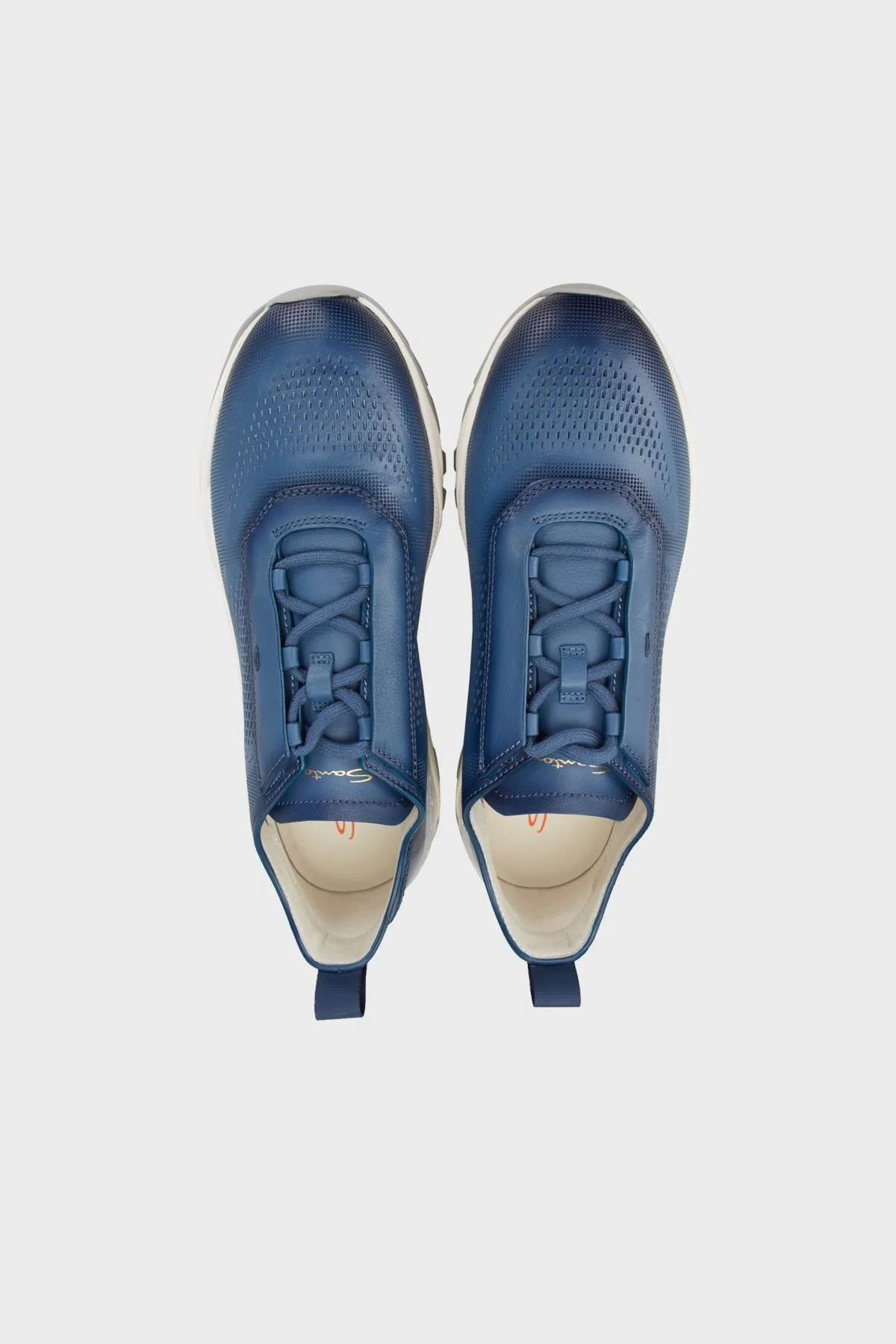 Santoni Hakiki Deri Sneaker Erkek Ayakkabı MBIH21976BINCGLBU86 LACİVERT - 10