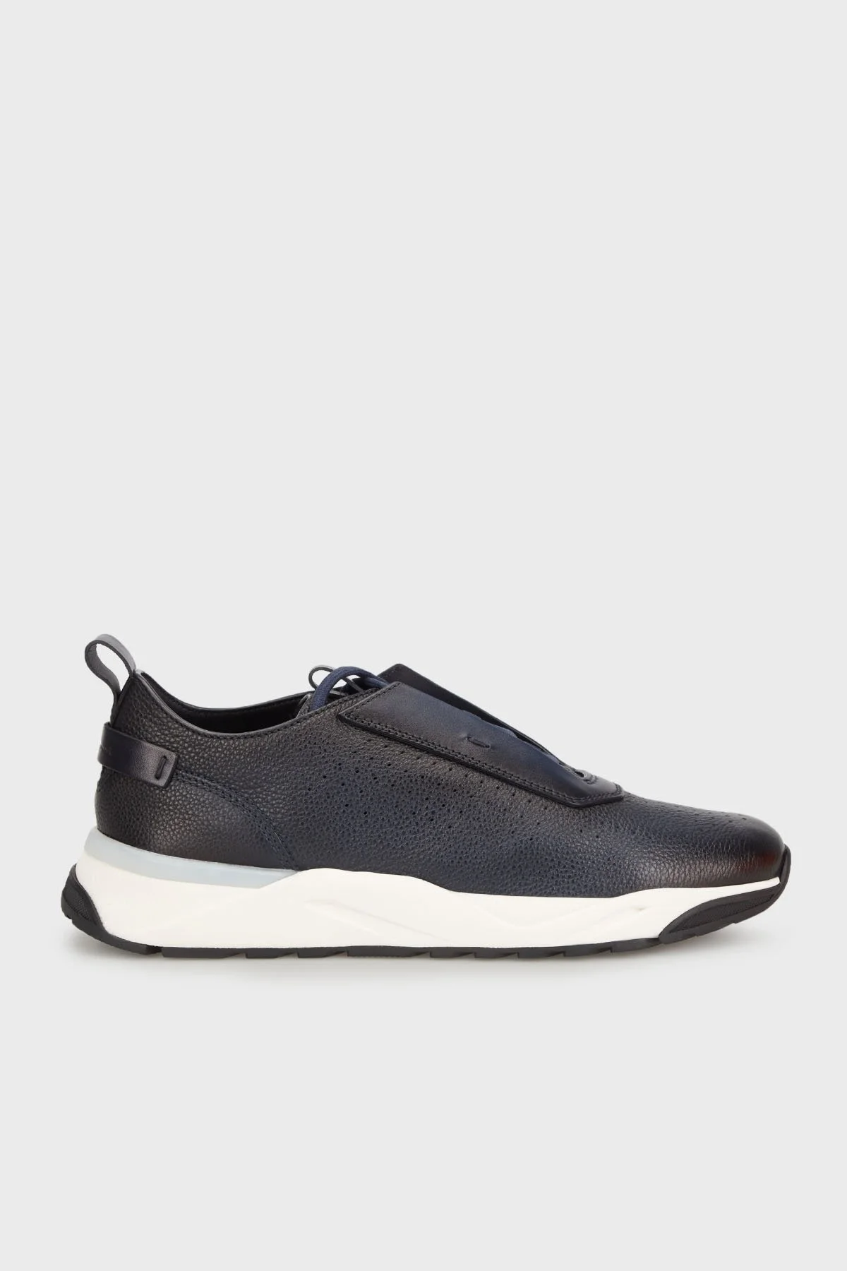 Santoni Hakiki Deri Sneaker Erkek Ayakkabı MBIM21694BINNDYEU57 LACİVERT - 1
