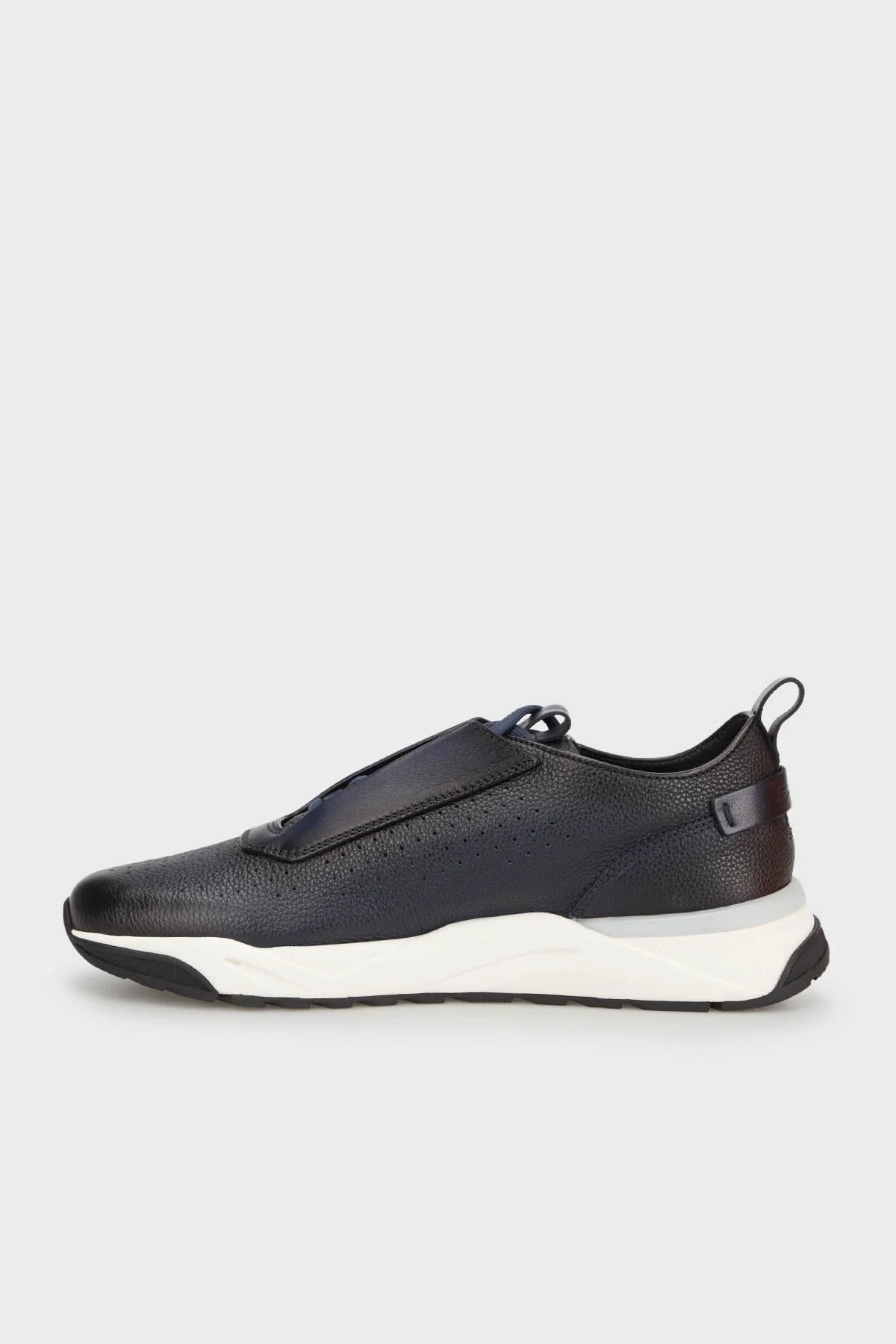 Santoni Hakiki Deri Sneaker Erkek Ayakkabı MBIM21694BINNDYEU57 LACİVERT - 2