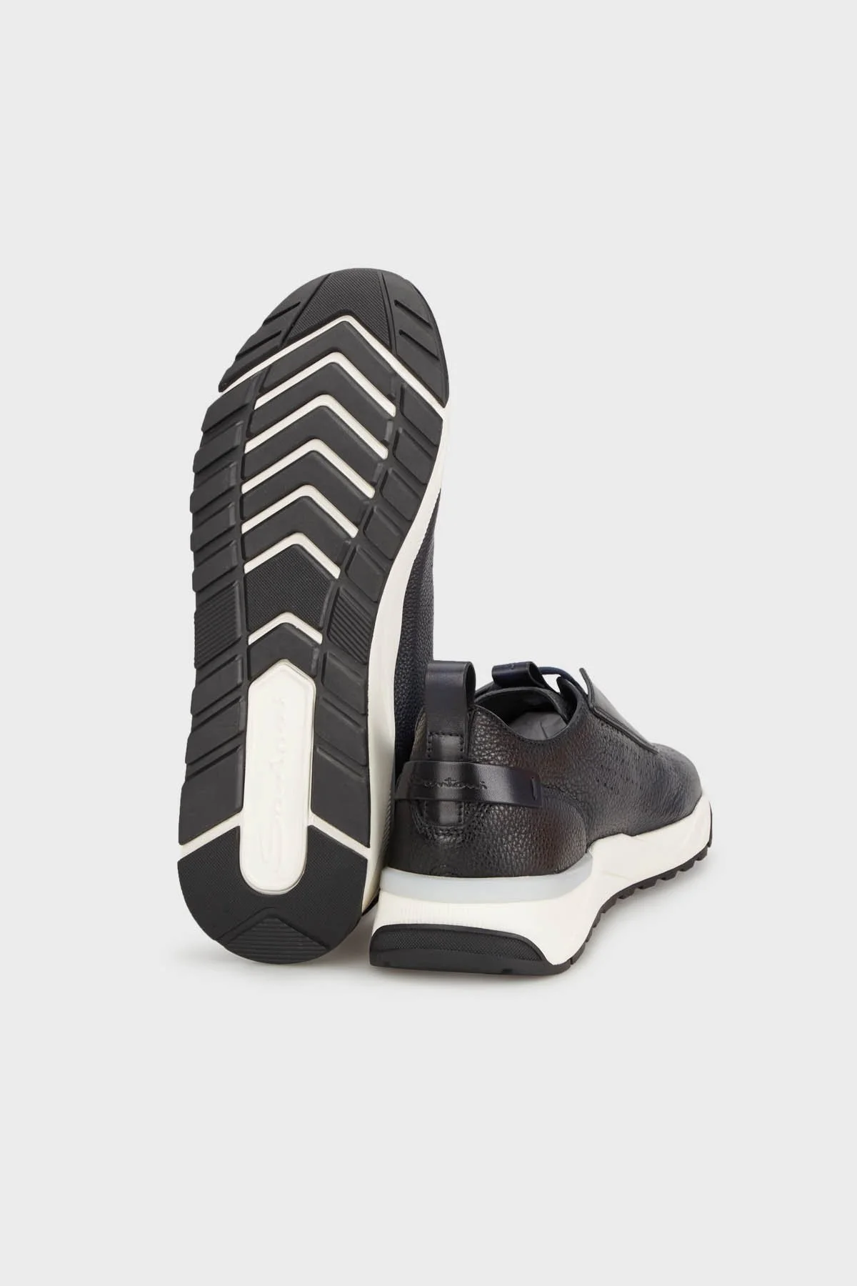 Santoni Hakiki Deri Sneaker Erkek Ayakkabı MBIM21694BINNDYEU57 LACİVERT - 4