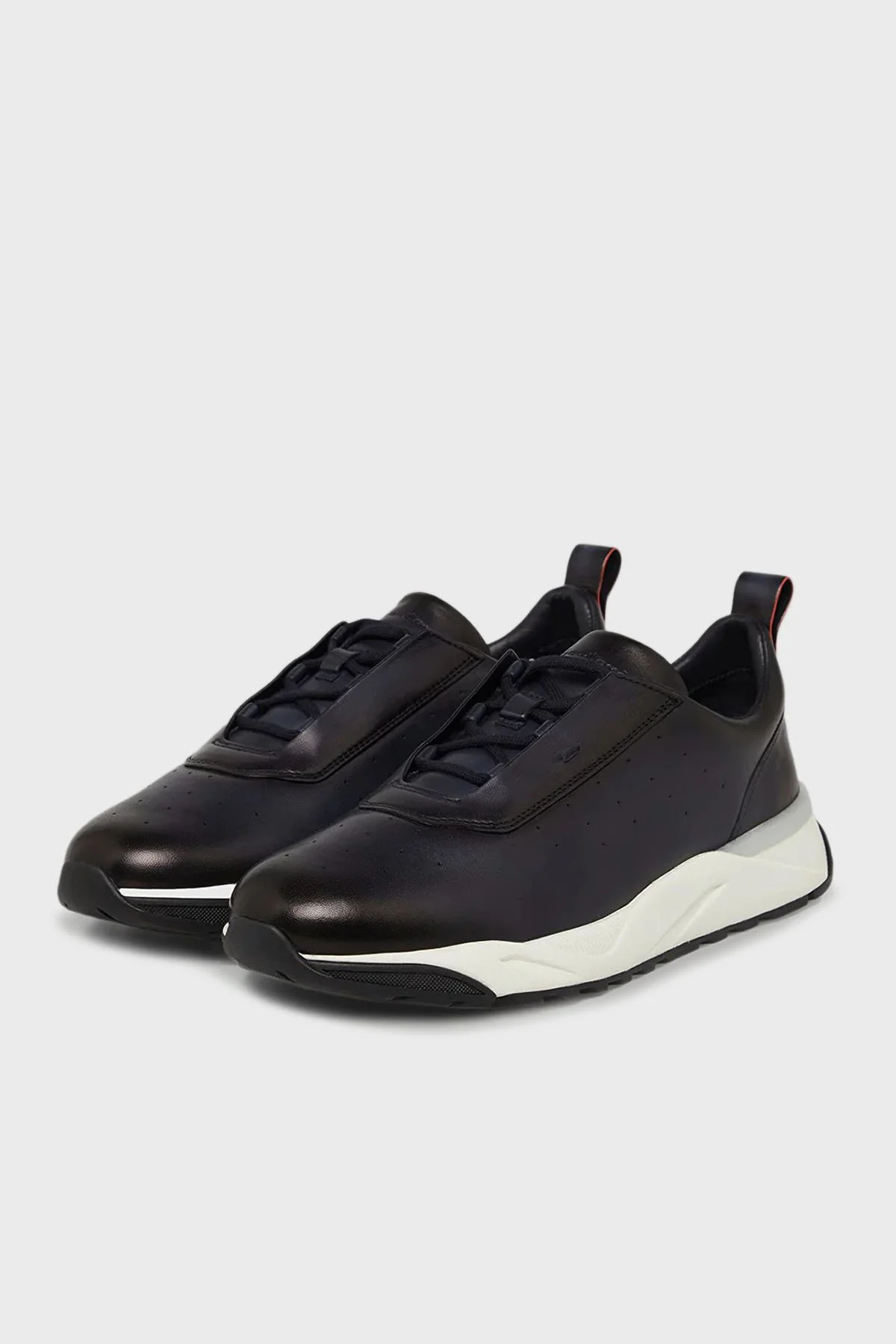 Santoni Hakiki Deri Sneaker Erkek Ayakkabı MBIM22027BINTGONU60 LACİVERT - 2