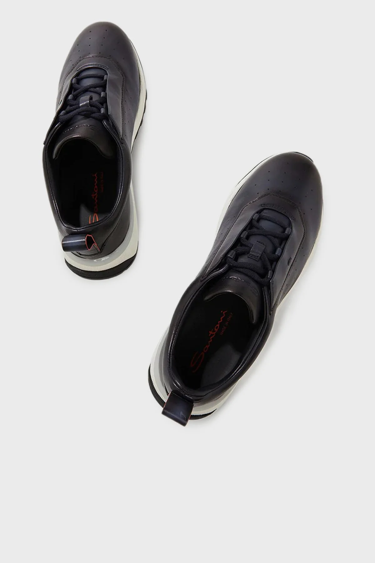 Santoni Hakiki Deri Sneaker Erkek Ayakkabı MBIM22027BINTGONU60 LACİVERT - 4