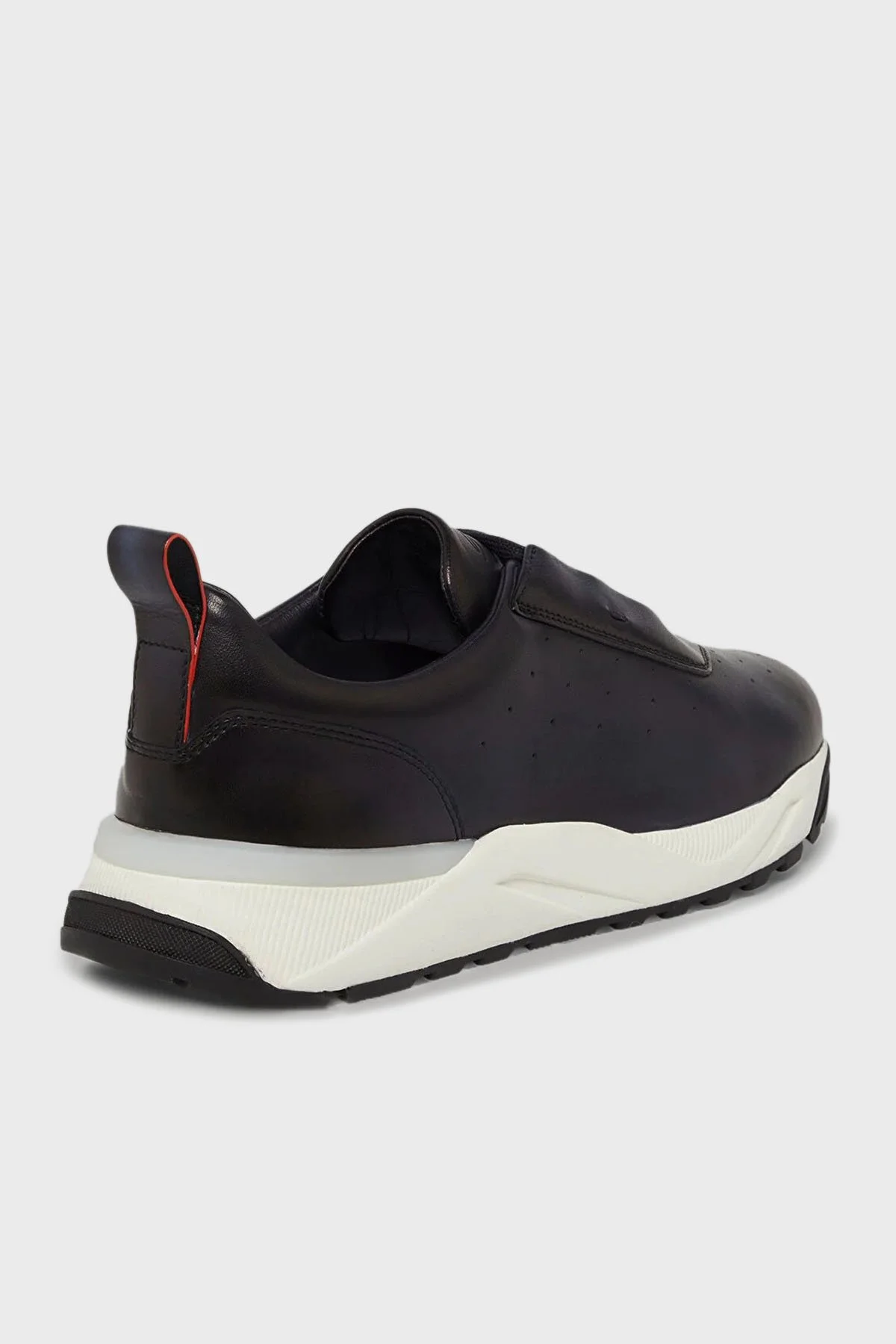 Santoni Hakiki Deri Sneaker Erkek Ayakkabı MBIM22027BINTGONU60 LACİVERT - 5