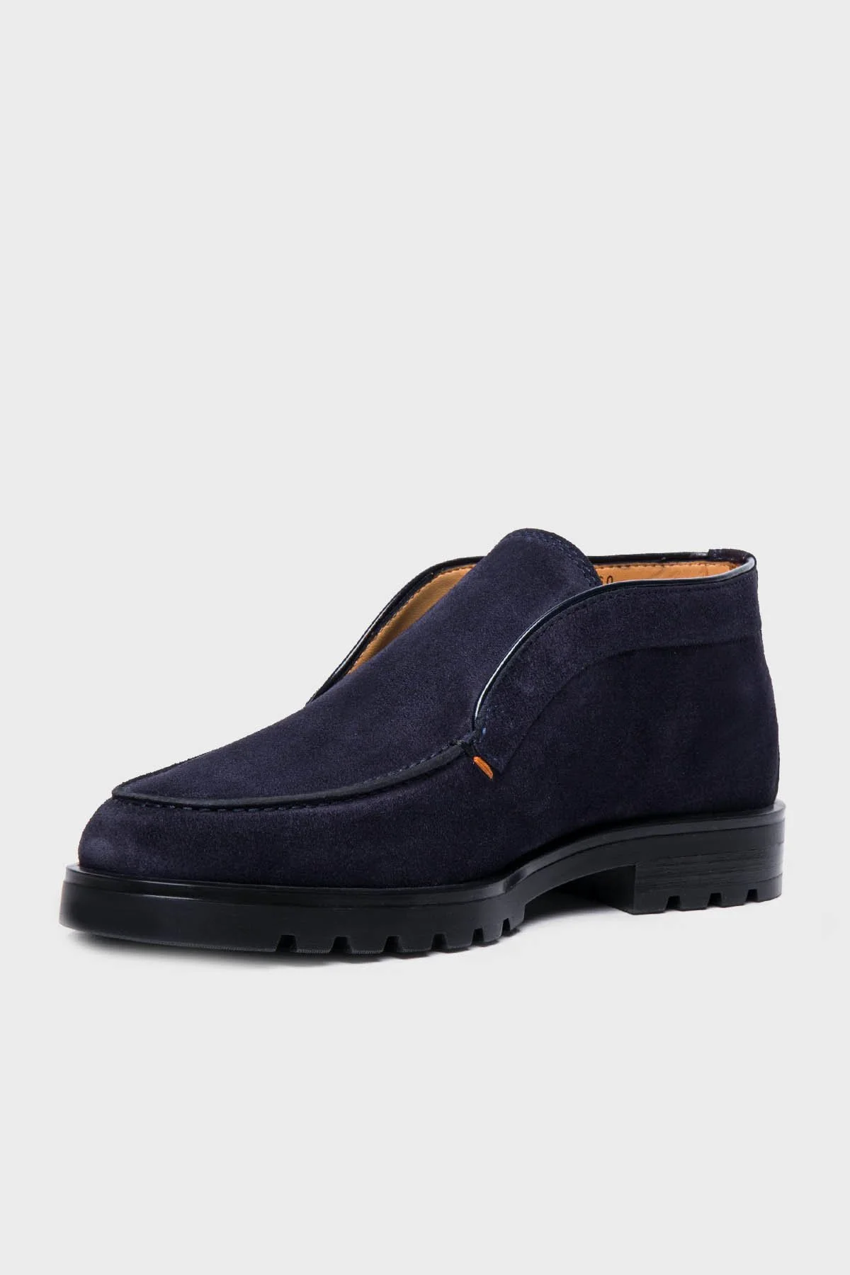 Santoni Hakiki Deri Süet Erkek Bot MGDG17823NEOBSEYU60 Koyu mavi - 4