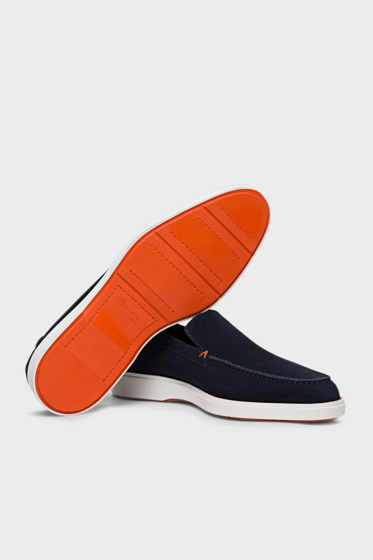 Santoni Hakiki Deri Süet Makosen Erkek Ayakkabı MGDT17824BARSYKSU60 LACİVERT - 3