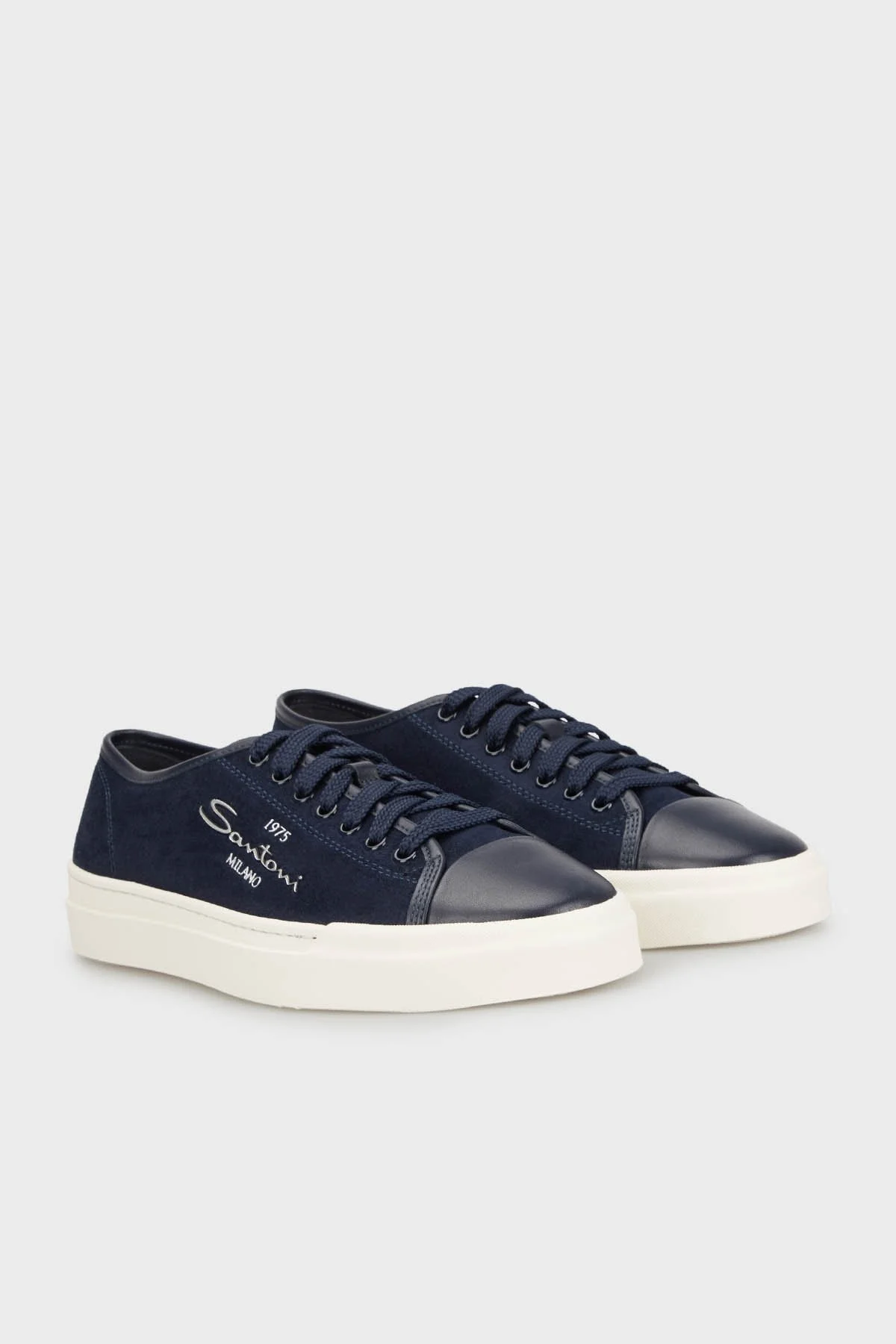 Santoni Kanvas Sneaker Erkek Ayakkabı MBGT21855PNNTOSNU59 LACİVERT - 3