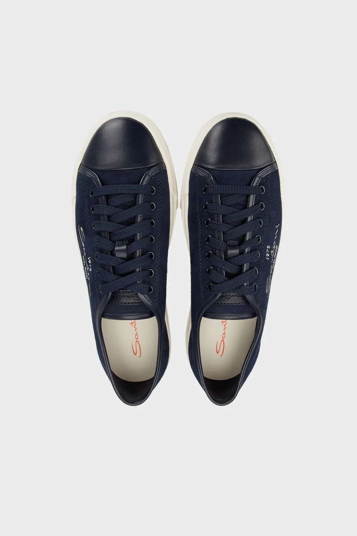Santoni Kanvas Sneaker Erkek Ayakkabı MBGT21855PNNTOSNU59 LACİVERT - 5