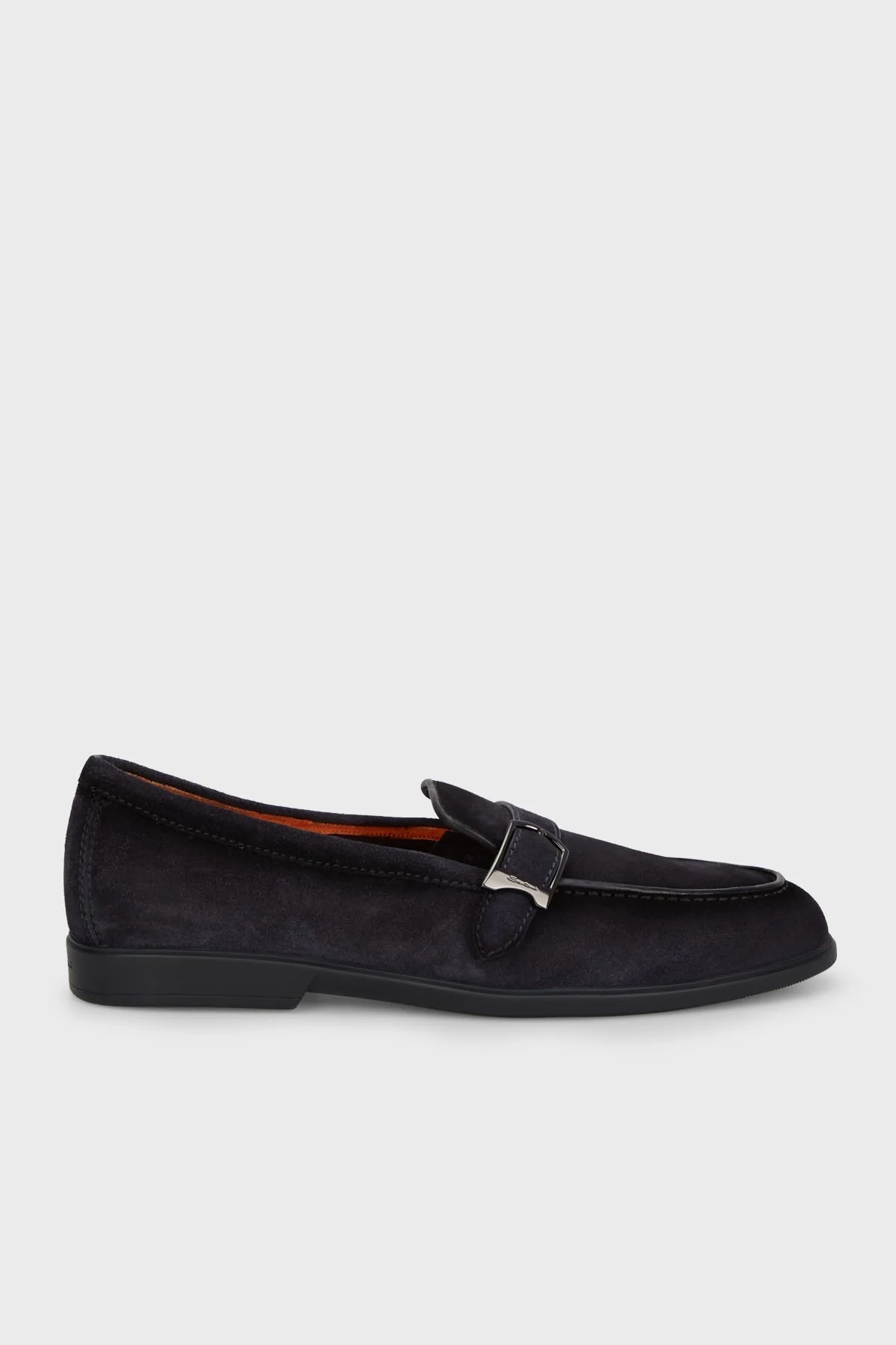 Santoni Kemerli Süet Loafer Erkek Ayakkabı MGAR18824OOTSRVRU59 LACİVERT - 6